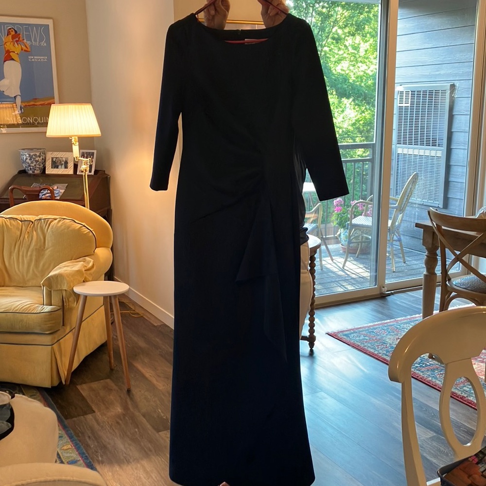 Eliza J navy formal dress